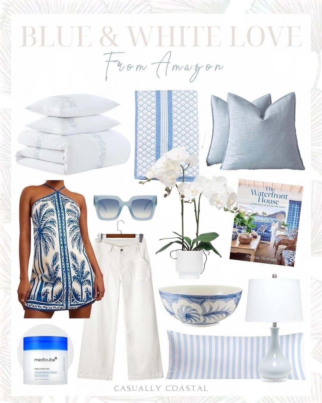 Blue & white vibes, all from Amazon!
-
coastal style, coastal home decor, beach house decor, lake house decor, amazon home decor, white bedding, white duvet set, coastal bedding, throw blankets, amazon pillows, amazon pillow covers, spring pillow covers, coastal coffee table books, decorative books, beach vacation outfits, beach dresses, orchids, spring home decor, amazon sunnies, blue sunnies, sunglasses, white jeans, inexpensive jeans, medicube, amazon beauty, lumbar pillows, amazon lamps, coastal lamps, lighting, blue lamps, blue decorative bowls, coffee table decor

#LTKHome #LTKSeasonal