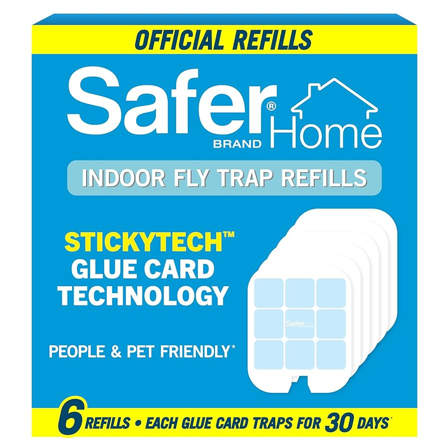 Safer Home SH506 Indoor Plug-in Fly Trap Refill Pack of 6 Glue Cards for SH502 Indoor Fly Trap | Amazon (US)