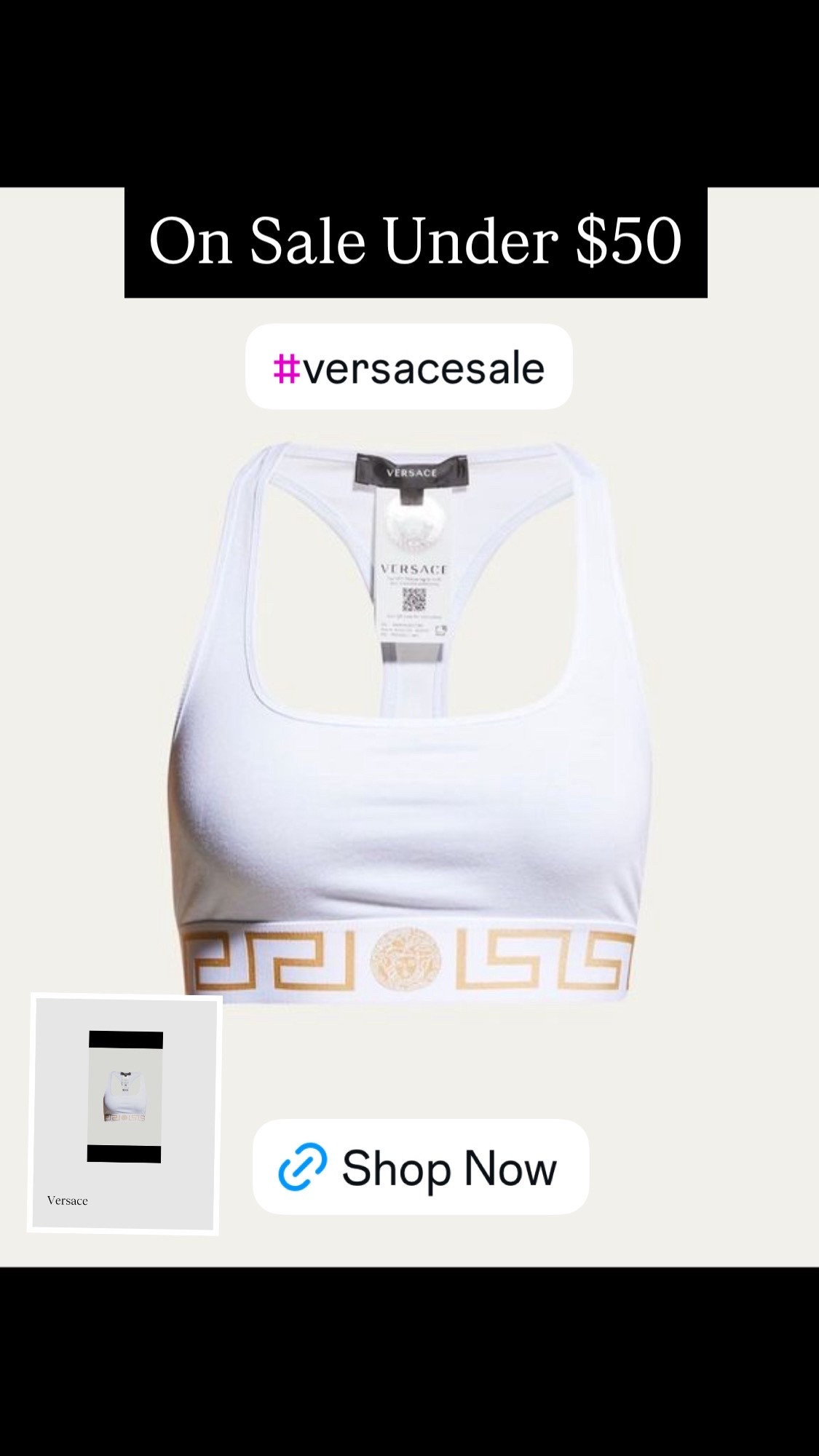 Versace on sale @bergdorff limited quantities get yours now.

#versace #sale 

#LTKSaleAlert #LTKActive #LTKootd