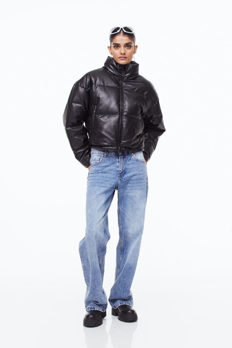 Puffer jacket - Black - Ladies | H&M GB | H&M (UK, MY, IN, SG, PH, TW, HK)