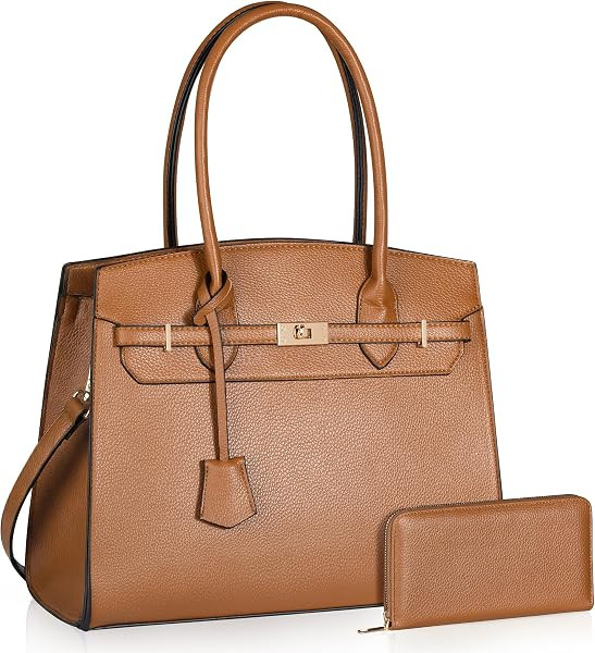 Top Handbags For women, Adjustable Strap Work Satchel with Wallet | Amazon (US)