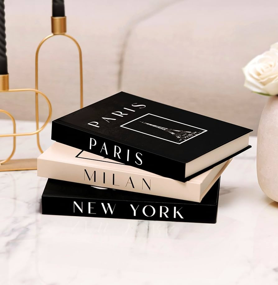 Decorative Books for Home Decor, Small Fake Books for Decoration with Blank Pages – Fashion Des... | Amazon (US)