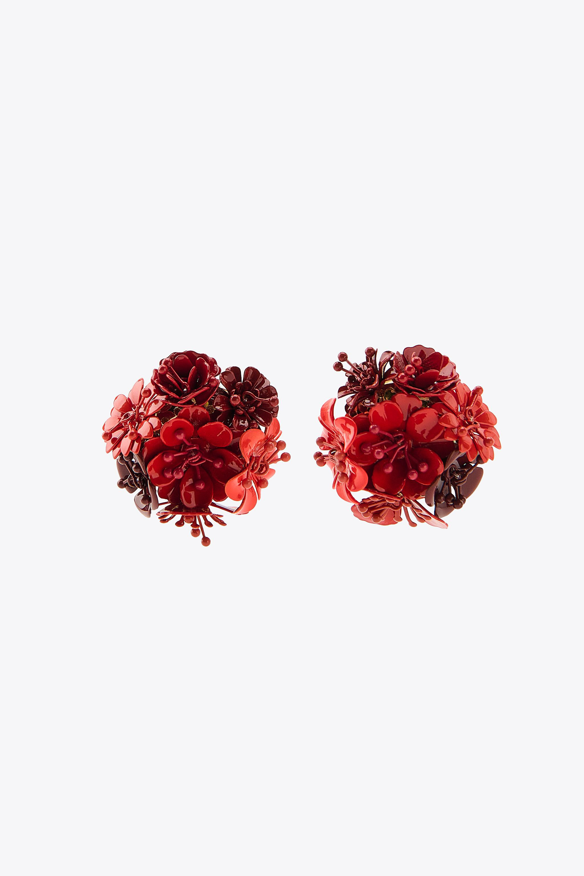 MINI FLORAL EARRINGS | Zara US