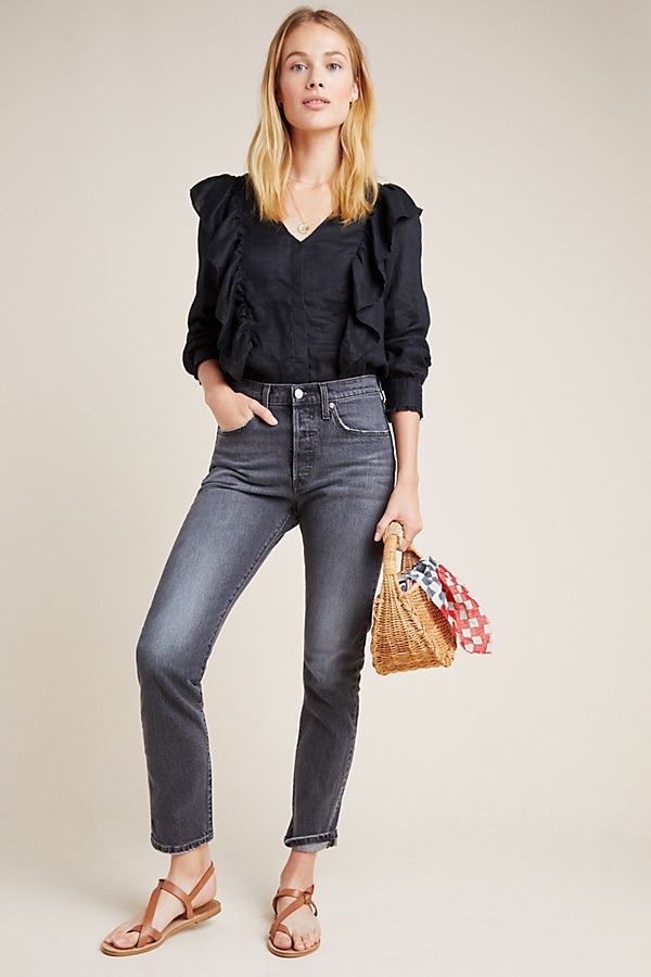 Levi's 501 Ultra High-Rise Skinny Ankle Jeans | Anthropologie (US)