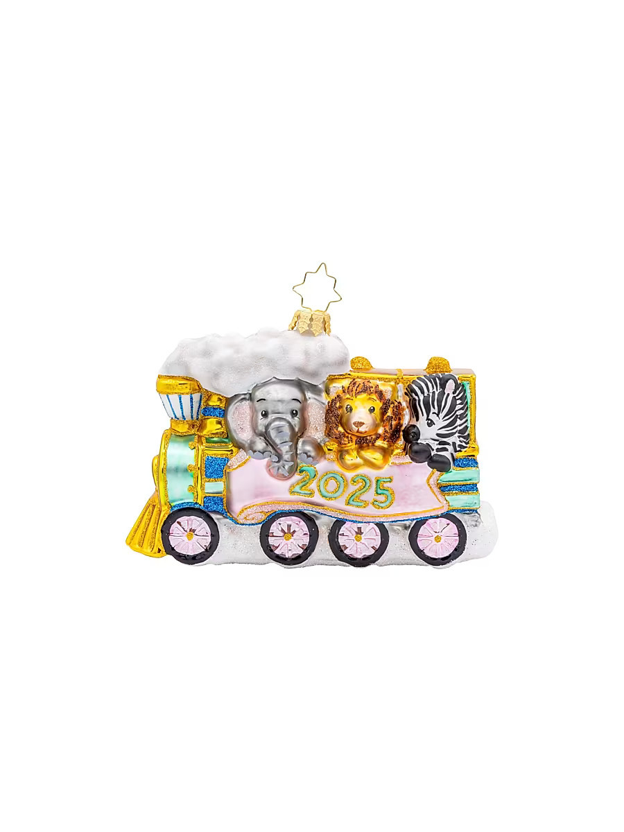 2025 Tiny Travelers Glass Ornament | Saks Fifth Avenue