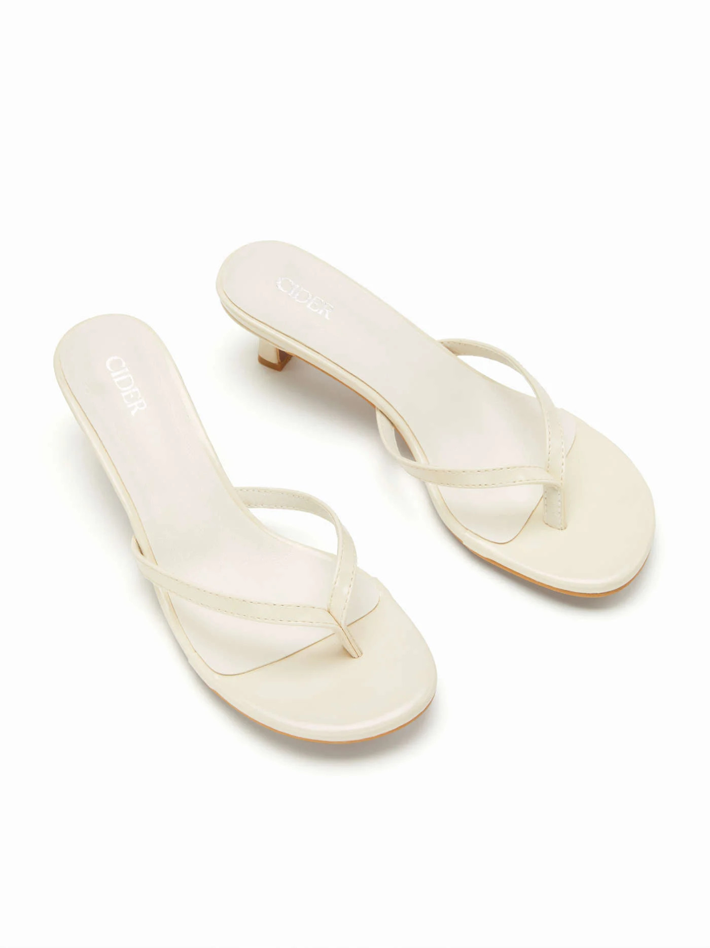 FLIP-FLOP KITTEN HEELED SANDALS $39.90 | Cider