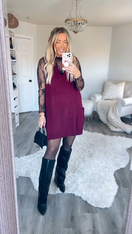 Holiday party outfit lace top fits TTS, wearing Medium. Sized up to a large in the sweater dress for this fit. Christmas outfit for kids. Christmas party. Wedding guest dress. Family photos outfit SaleSale

Follow my shop @thesuestylefile on the @shop.LTK app to shop this post and get my exclusive app-only content!

#liketkit #LTKsalealert #LTKHoliday #LTKGiftGuide
@shop.ltk
https://liketk.it/4pRgG

#LTKsalealert #LTKGiftGuide #LTKHoliday