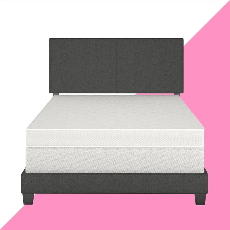 Milan Upholstered Linen Platform Bed | Wayfair North America