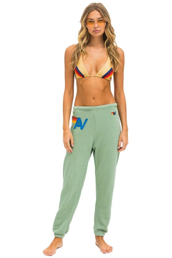 LOGO STITCH SWEATPANTS - SAGE | Aviator Nation