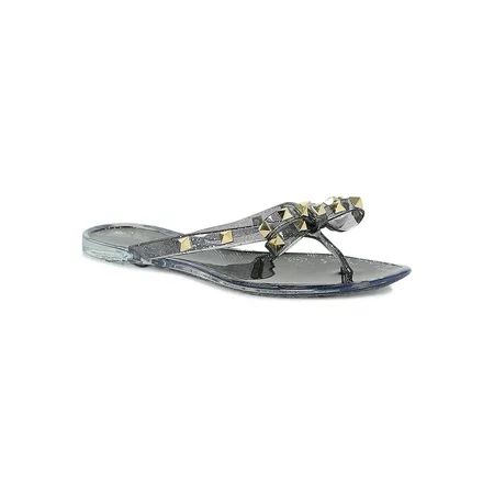 Women Studded Bow Jelly Flat Sandal 18901 | Walmart (US)