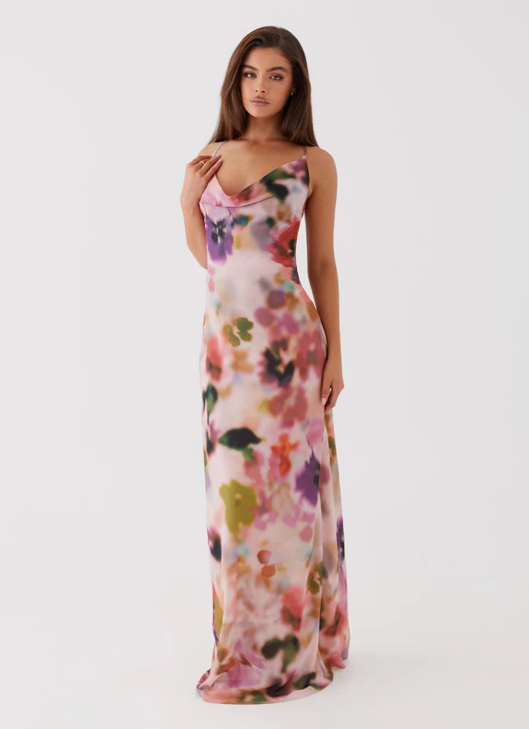 Abigail Cowl Maxi Dress - Mystic Meadow | Peppermayo (Global)