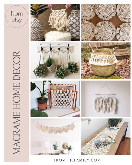 All these macrame home finds are from Etsy! I love supporting small business owners. #ltkspring #StayHomeWithLTK @liketoknow.it #liketkit ##ltksummer @liketoknow.it.home http://liketk.it/2RTBn . . . . . Macrame, macrame wall hanging, macrame wall, macrame plant hanger, macrame table runner, macrame swing, macrame basket, macrame wall decor, macrame chair, macrame hanging, macrame runner, macrame nursery, macrame hammock, macrame decor, macrame garland, macrame bedroom, macrame tapestry, macrame runner white, macrame wall planter, Trending, trendy, trends, trend, trendyonabudget, Summer decor, summer 

#LTKunder50 #LTKhome #LTKHoliday