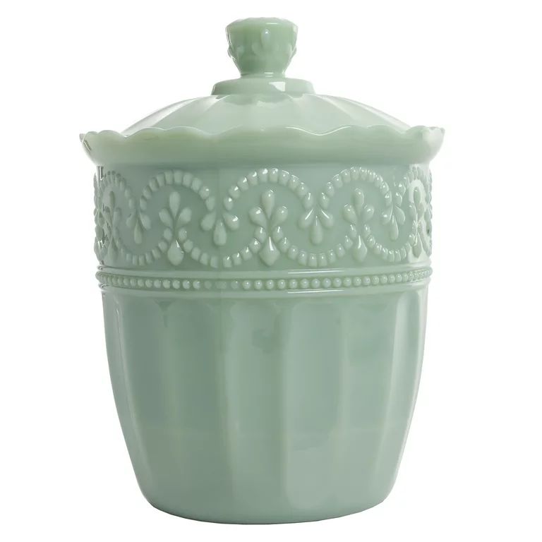 The Pioneer Woman Timeless Beauty 9.8-inch Jade Cookie Jar | Walmart (US)