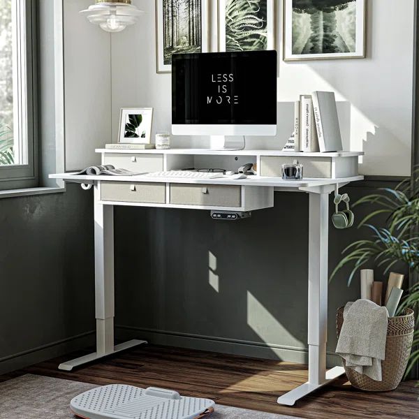 Felimon Height Adjustable Standing Desk | Wayfair North America