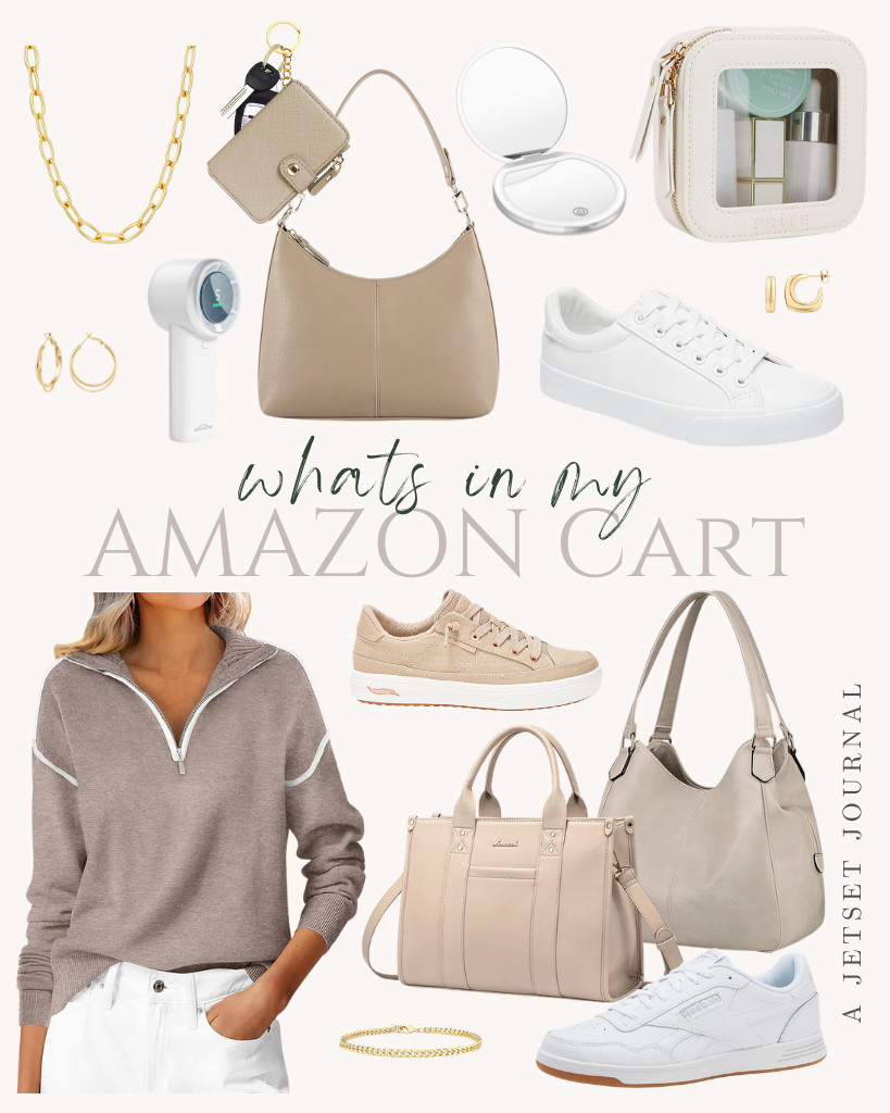 It’s time of the week again to share what’s in my Amazon cart! To start, I found this stylish ANRABESS quarter-zip sweater that is perfect for casual occasions. Our jetset girls really love these comfy sneakers from Skechers, adidas, and Reebok. I added some accessories that are my style, and I cannot wait to get my hands on these cool finds!

#LTKSeasonal #LTKSaleAlert #LTKTravel 

 