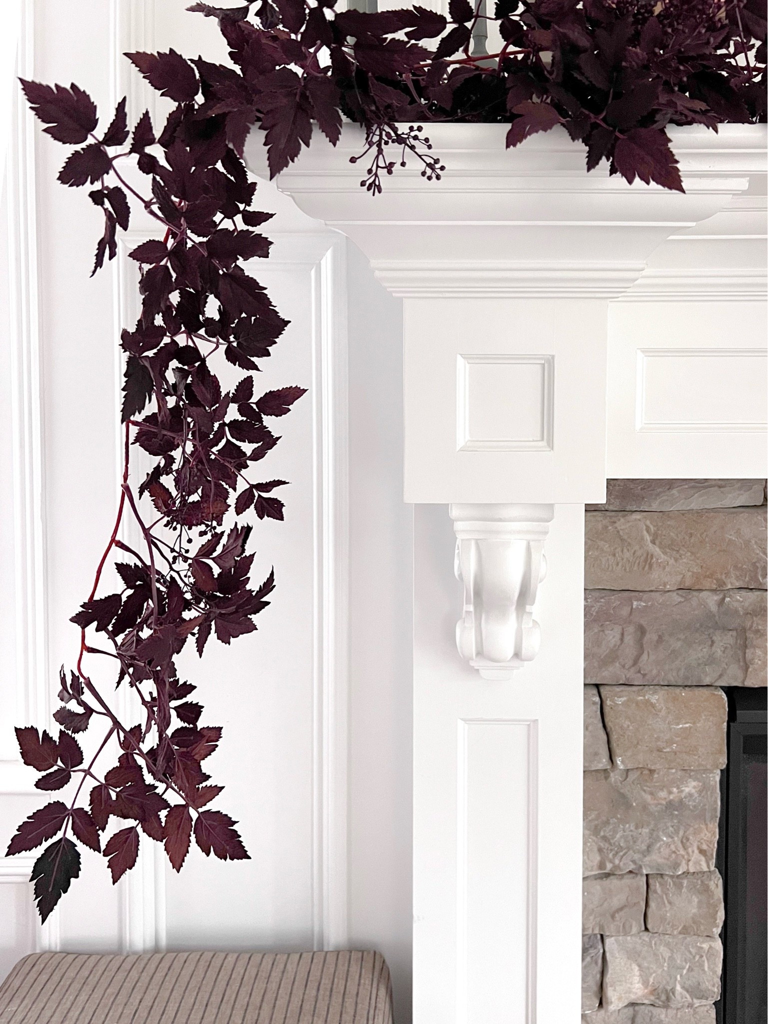 This fall garland is one of my favorite pieces to bring out every year! I love the realistic foliage, rich autumn tones, and how beautifully it drapes across a mantel or entryway. Such an easy way to add seasonal warmth without completely changing your decor.

fall garland, autumn garland, faux fall greenery, fall mantel decor, realistic fall garland, autumn home decor, fall entryway decor, seasonal home accents, Thanksgiving decor, fall decorating ideas, neutral fall decor, girlonthehudson