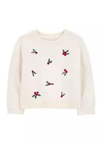 Carter's® Toddler Girls Ivory Holly Sweater | Belk