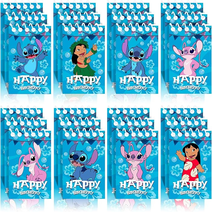Stitch Party Supplies, 24Pcs Mini Notepads for Stitch Birthday Party, Goodie Bag Stuffers, Classr... | Amazon (US)