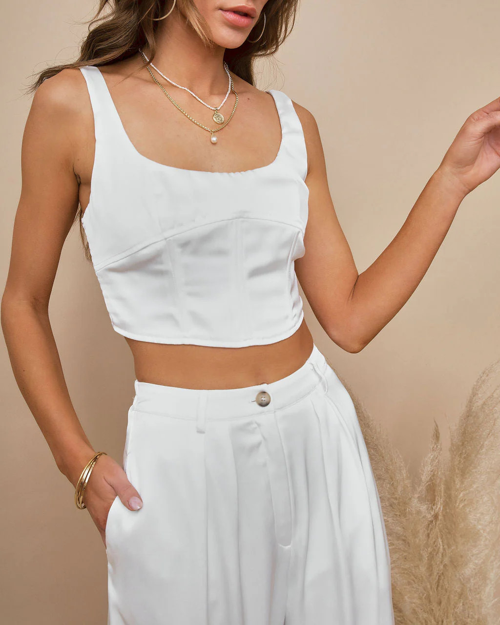 Endless Love Satin Corset Tank | VICI