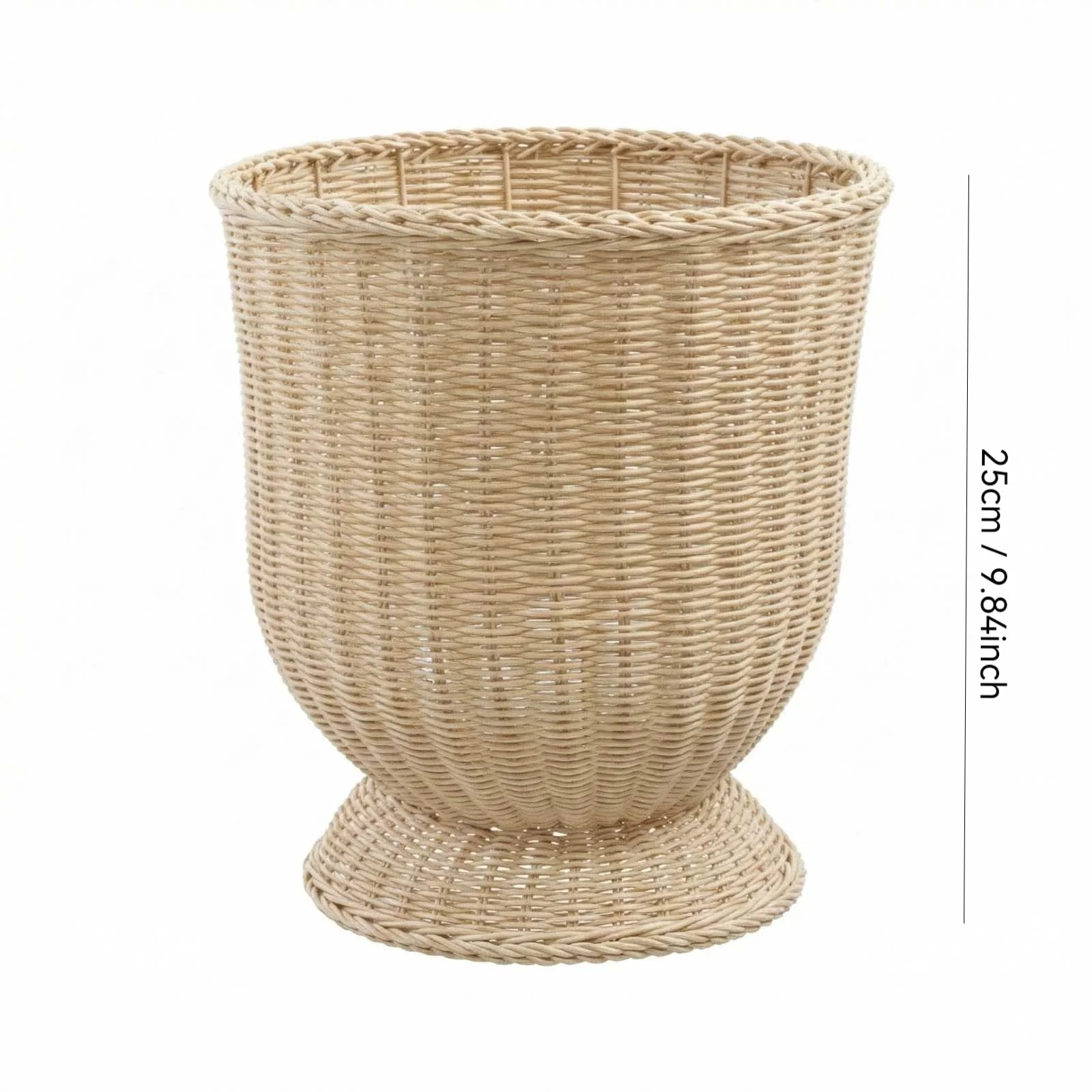 Goblet Woven Urn Planter Urn Shape, Planter Basket Woven Decorative Storage Basket and Planter fo... | Walmart (US)