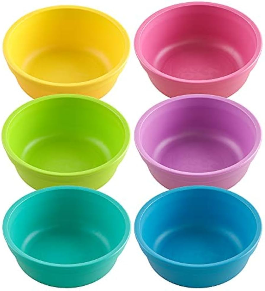 Re-Play 12 oz. Toddler Bowls Set of 6 - Kids Deep-Walled, Durable & Reusable Snack and Meal Bowls... | Amazon (US)