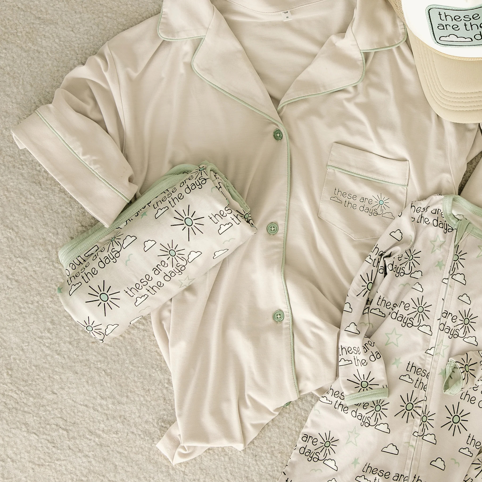 These Are The Days | Bamboo Baby Zip Romper | Love and Fit