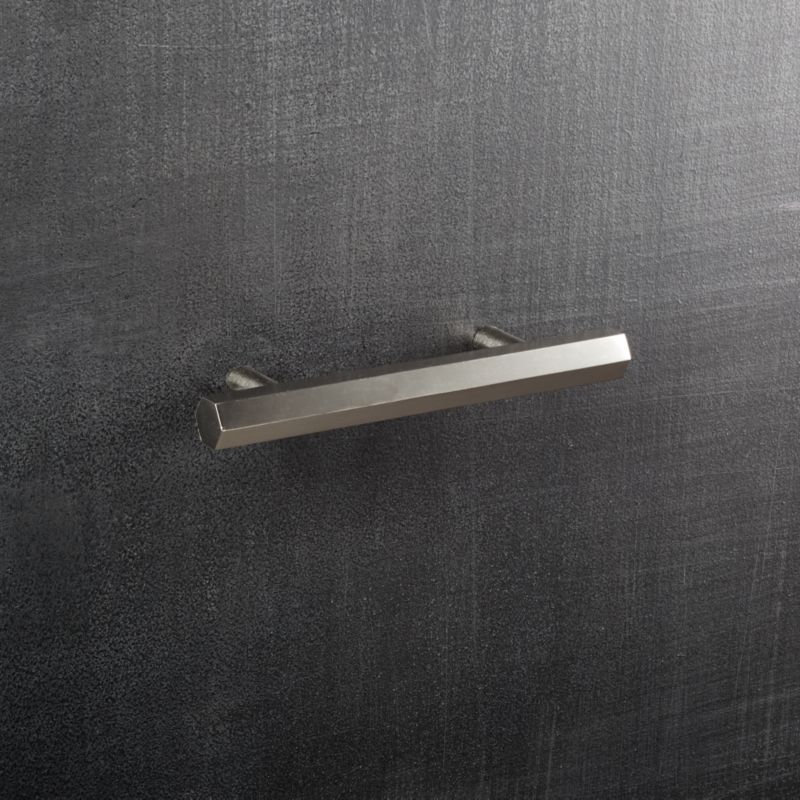 Hex Brushed Nickel 3" Handle + Reviews | CB2 | CB2