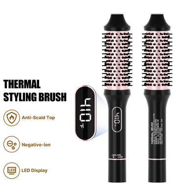NICEBAY Thermal Styling Brush, Thermal Brush, Electric Curling Brush, Heated Round Brush With 6 Temp Settings | Target