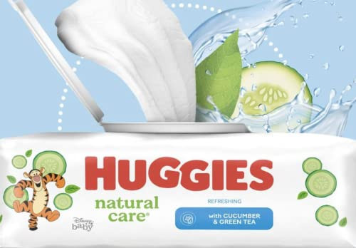 HUGGIES Refreshing Clean Baby Wipes, Disposable Soft Pack (8-Pack, 448 Sheets Total), Scented, Alcohol-Free, Hypoallergenic, Size 1 | Amazon (US)