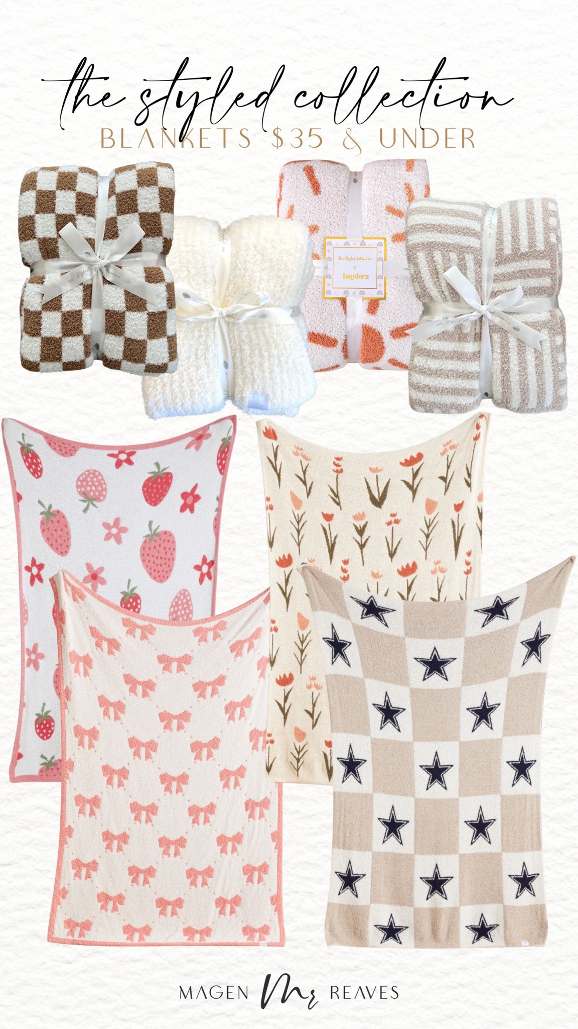 Styled collection blanket sale- $35 and under! 

Throw blanket, kids blanket, home decor, fuzzy blanket, home styling, home finds, home sale, sale alert 

#LTKSaleAlert #LTKHome #LTKFindsUnder50