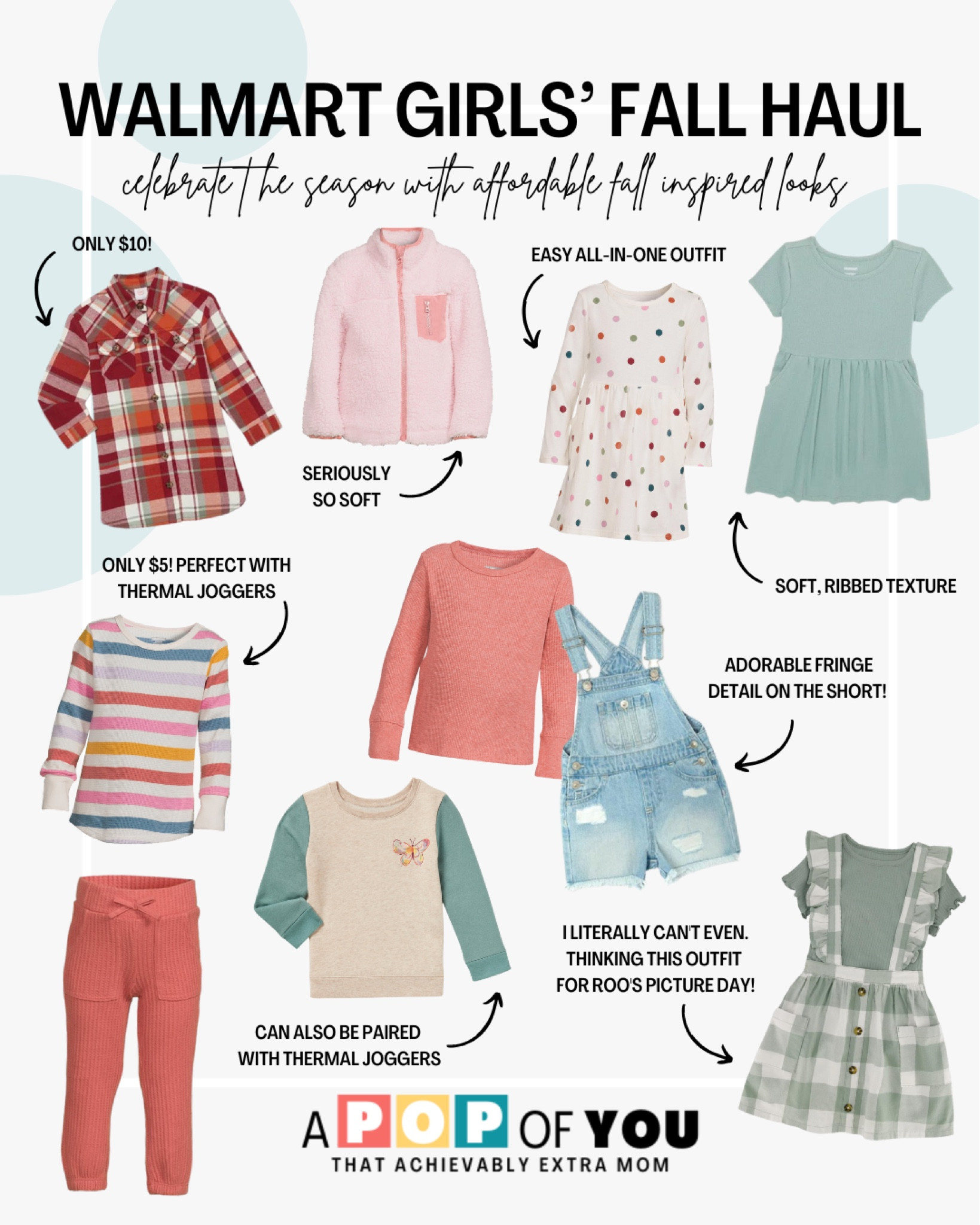 WALMART TODDLER FALL HAUL!

Roo and I recently went to check out Walmart's fall clothes and left with some of the cutest things! They are perfect for her as she's starting preschool. And, of course, we got some things for Mo to match!

Walmart's clothing selection offers high-quality options at affordable prices, making it easy to stock up on essentials like these cozy sweatshirt and sweatpant sets, comfortable shirts and joggers made for play, and adorable flannel dresses for the chilly season.

I love that I can dress my girls in trendy and durable outfits without breaking the bank! 	

#LTKSeasonal #LTKkids #LTKfamily