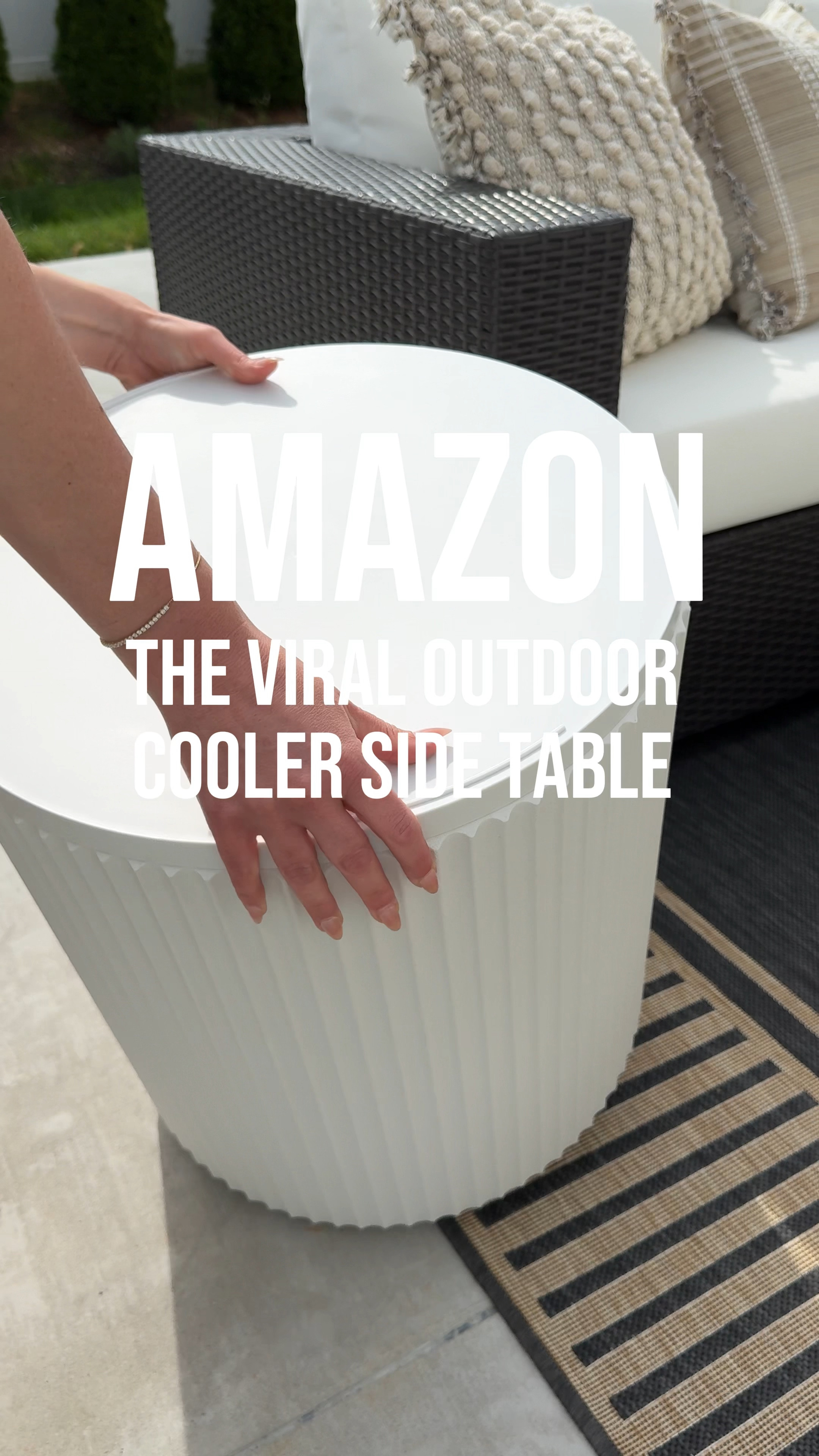 Amazon home, Amazon outdoor, cooler side table, outdoor rug, outdoor sofa 

#LTKHome #LTKVideo #LTKSeasonal
