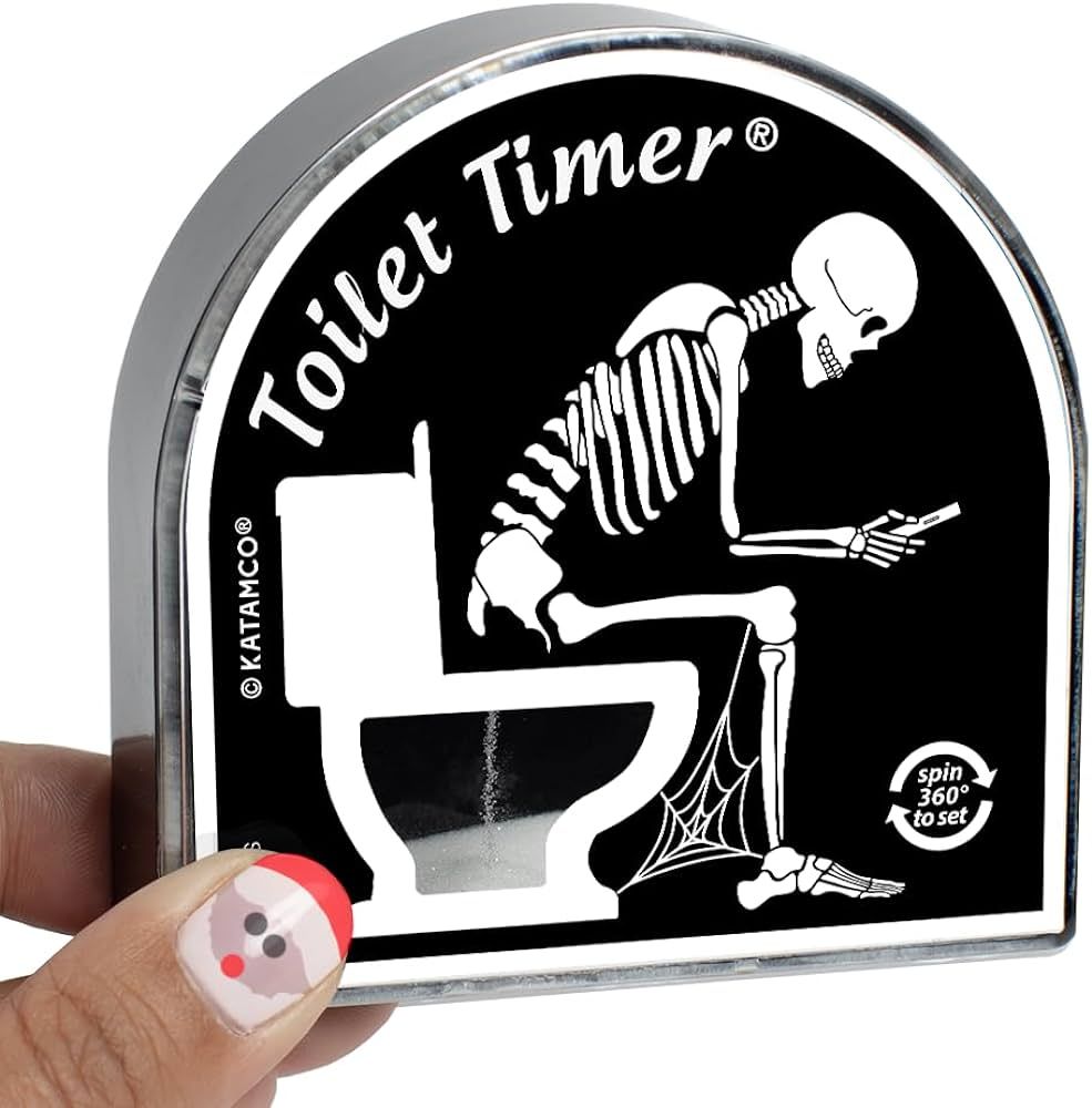 Katamco Toilet Timer (Skeleton Edition), Funny Gift for Men, Husband, Dad, Birthday, Christmas, S... | Amazon (US)
