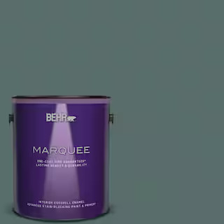 BEHR MARQUEE 1 gal. #N430-6 Meteorological One-Coat Hide Eggshell Enamel Interior Paint & Primer-... | The Home Depot