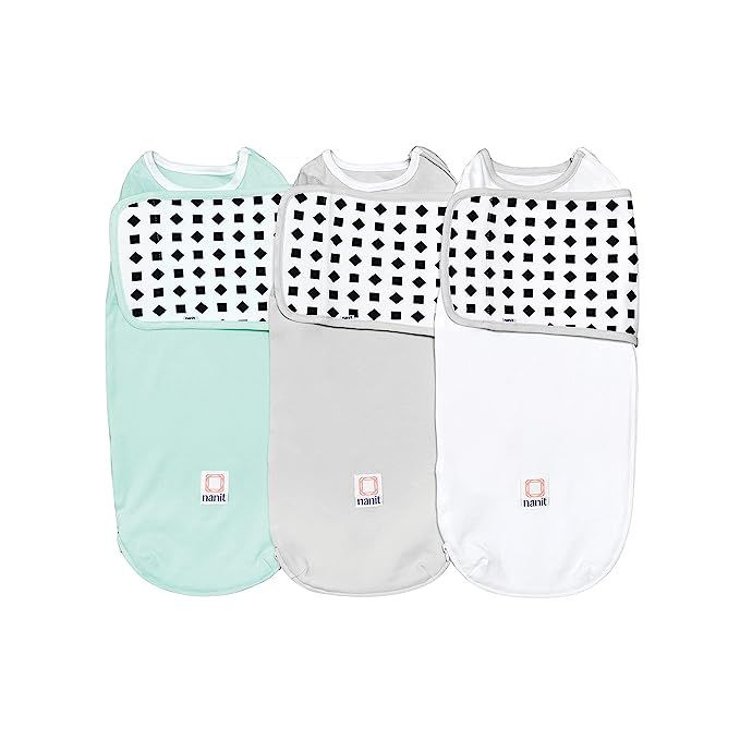 Amazon.com: Nanit Breathing Wear Swaddle 3-Pack – Works Pro Baby Monitor to Track Breathing Mot... | Amazon (US)