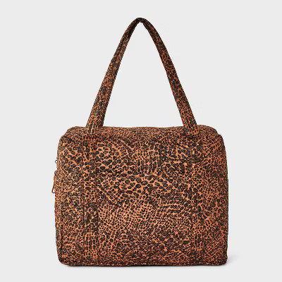 Quilted Weekender Duffel Bag - Universal Thread™ Leopard Print | Target