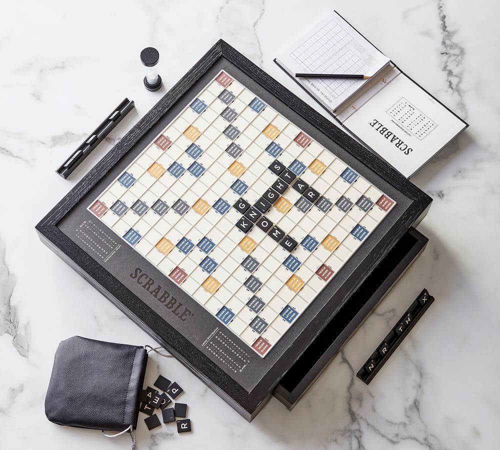 Wooden Scrabble Board Game - Luxury Edition | Pottery Barn (US)