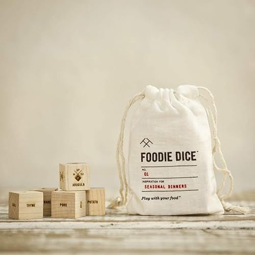 Foodie Dice® No. 1 Seasonal Dinners (pouch) // Foodie gift, cooking, hostess, couples, date nigh... | Amazon (US)