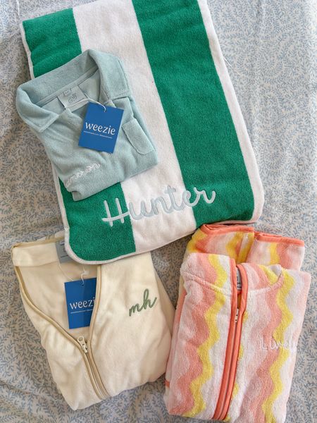 Spring break ready! Weezie towels makes the softest most absorbent pool towels and coverups! 
