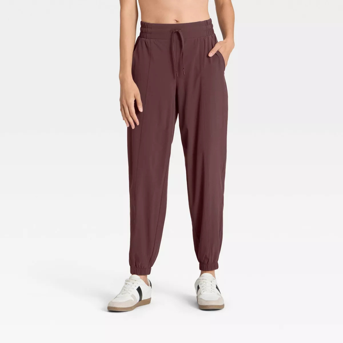 Women's Active Light Mid-Rise Joggers - All In Motion™ Brown S | Target