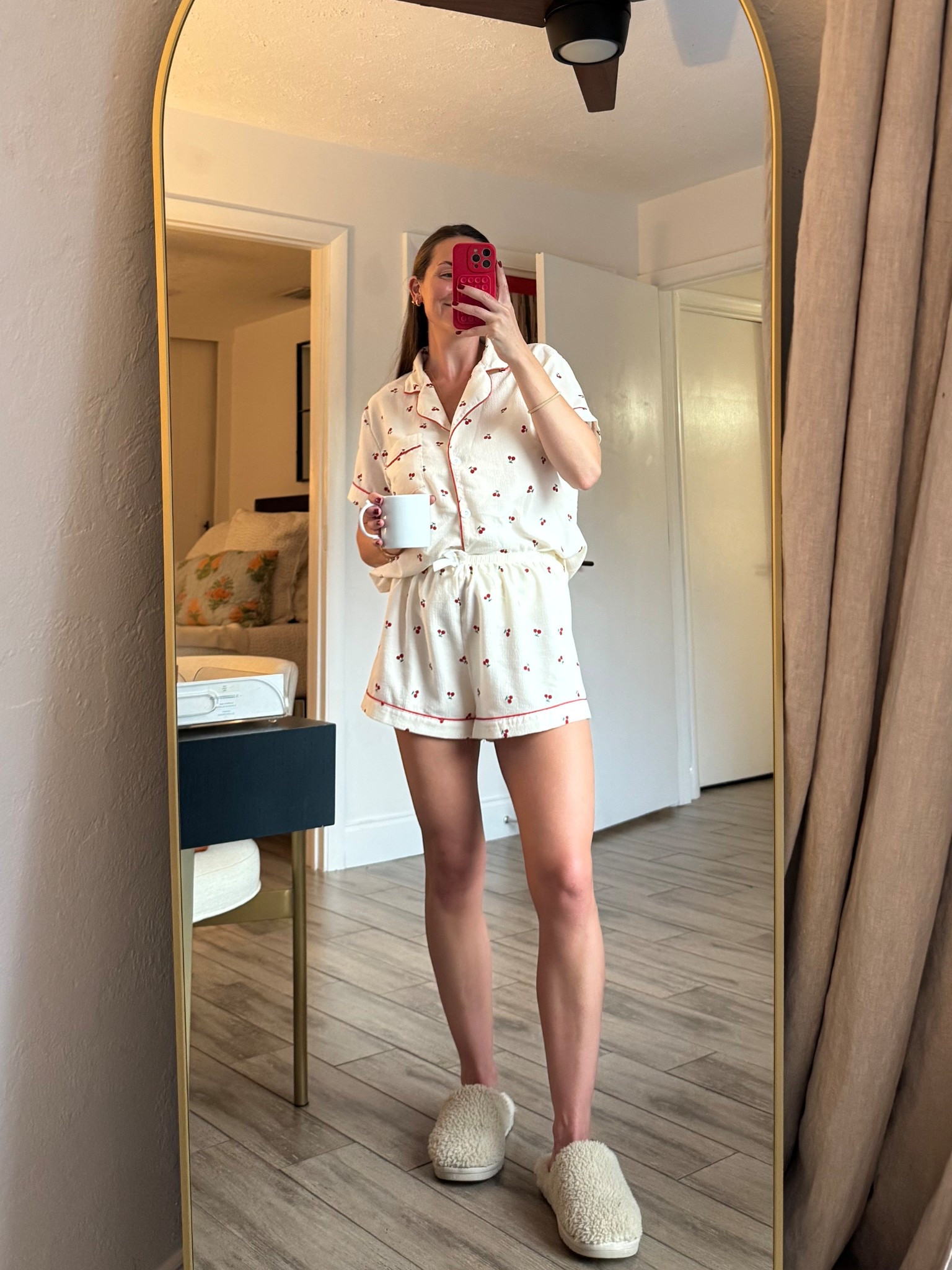 cutest 🍒 jammies & my fav Cozy Earth slippers!