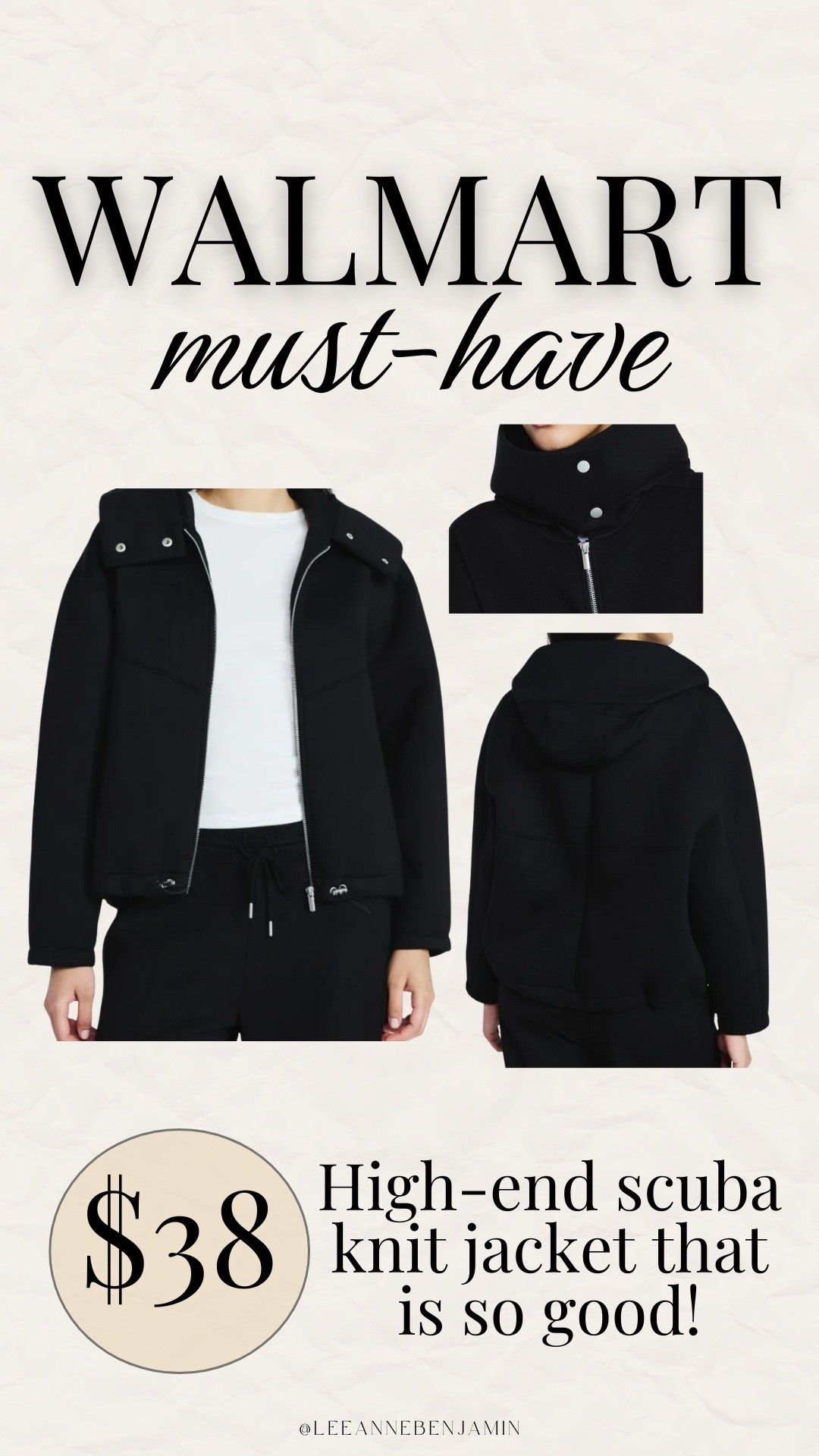 Walmart high-end for less scuba jacket 🤩

#LTKgrwm #LTKootd #LTKSaleAlert