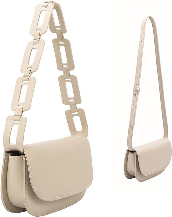 Melie Bianco Inez Bag - Luxury Vegan Leather 2 in 1 Handbag - Convertible Purse - Shoulder & Cros... | Amazon (US)