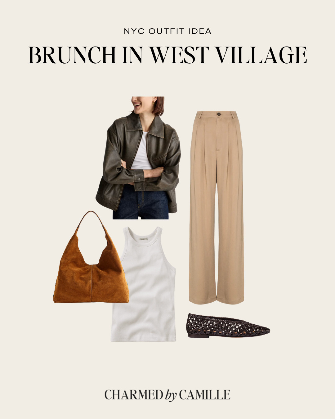 An elevated, but easy, outfit for brunch in the West Village! This under $200 oversized bomber is a go-to and is the perfect layer for spring! 

 #LTKootd #LTKSeasonal