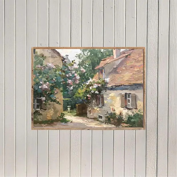 Under the French Sun Canvas Printed Wall Art | Antique Farm House