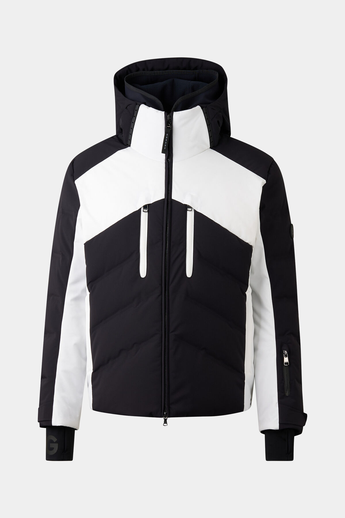 Jervis down ski jacket in Black/white | Bogner (US)