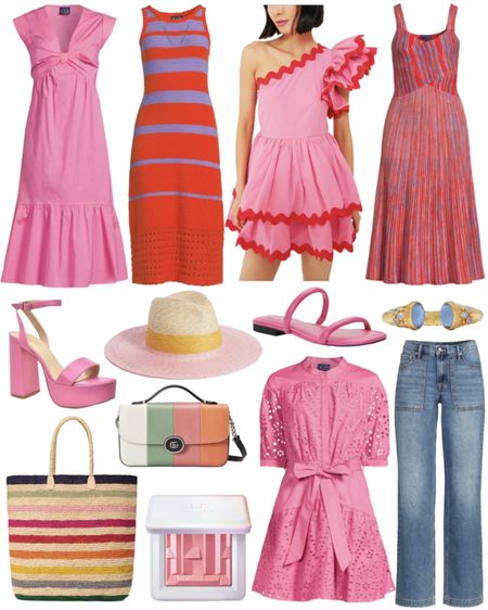 Loving these colorful summer dresses, beach bags, hats, summer sandals, and accessories. Also, this is the best highlighter ever! The pink sheen is so pretty. 

#LTKFind #LTKbeauty #LTKSeasonal

#LTKunder50 #LTKshoecrush #LTKitbag
