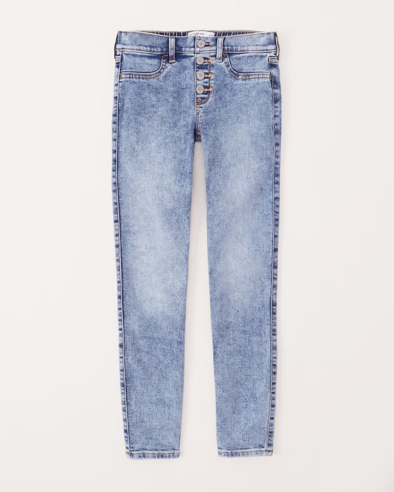 mid rise pull-on jeggings | Abercrombie & Fitch (US)