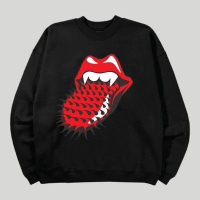 Women's The Rolling Stones Halloween Graphic Sweatshirt - Black | Target