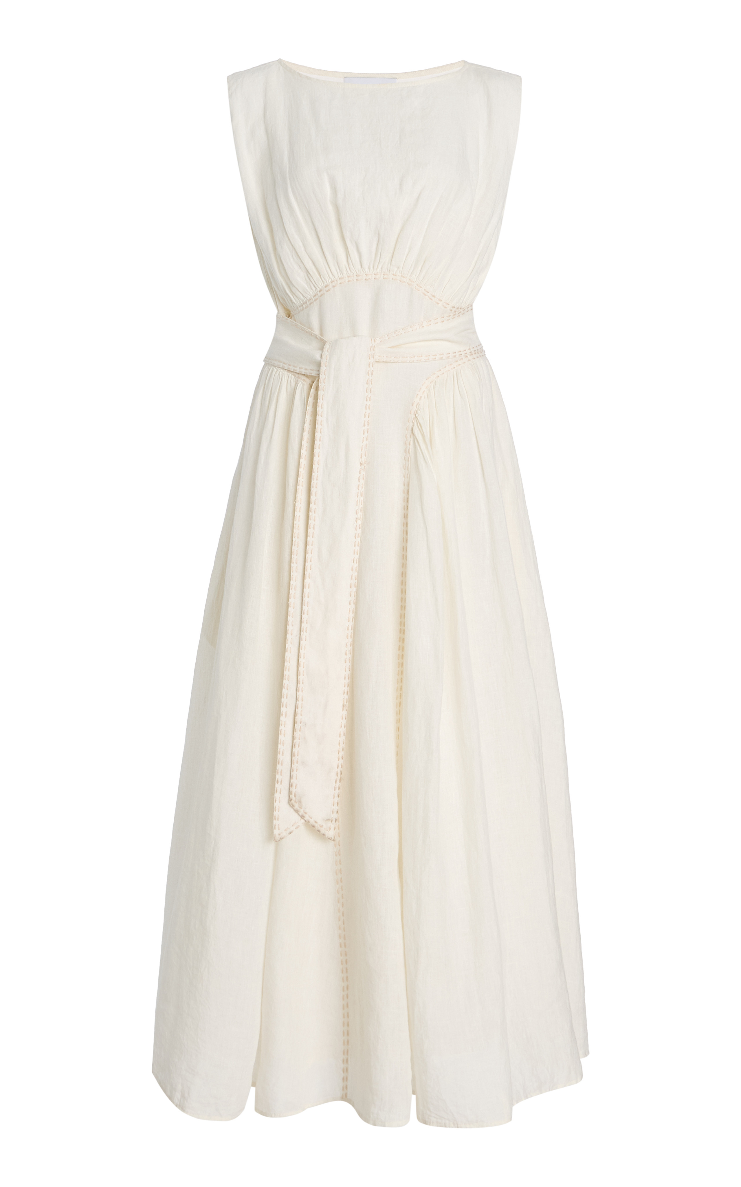 Verena Linen Midi Dress | Moda Operandi (Global)